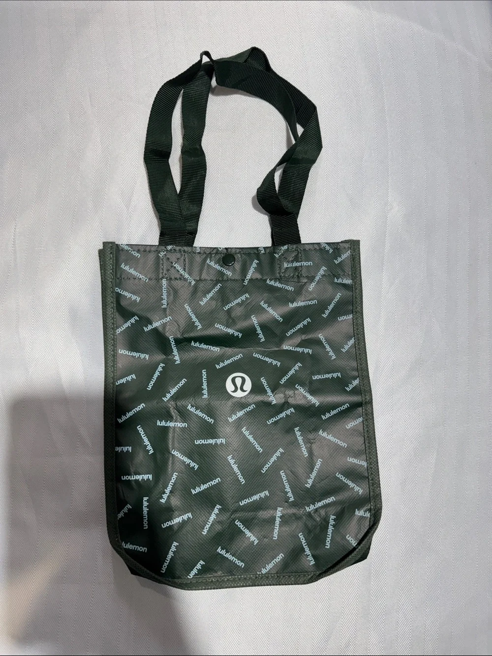 lululemon athletica Dark Green Logo Messenger Tote